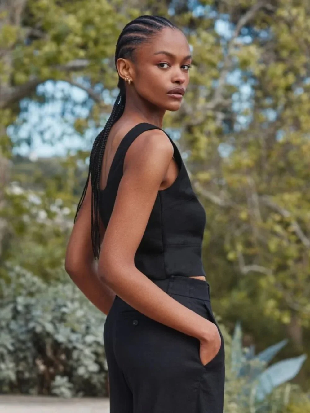 The Wide-Leg Pant in Stretch Linen